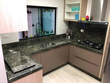 Cozinha de Mármore Cinza